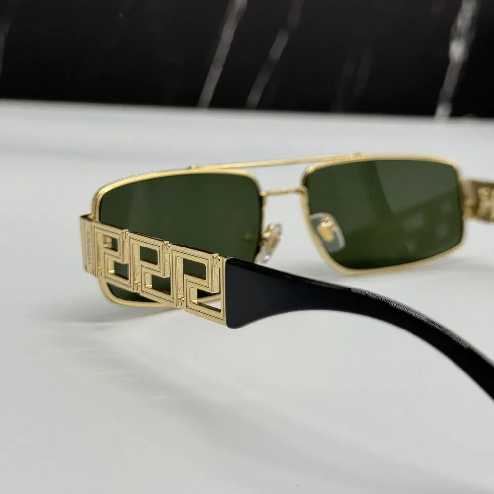 NEW VERSACE VE2257 1002/71 SUNGLASSES MOD 2257 GOLD UNISEX EYEWEAR VE2257 100271